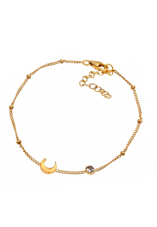Elli Bracciale Con Piastrina Smiling Face, Basic Blogger Trend, Argento Sterling 925