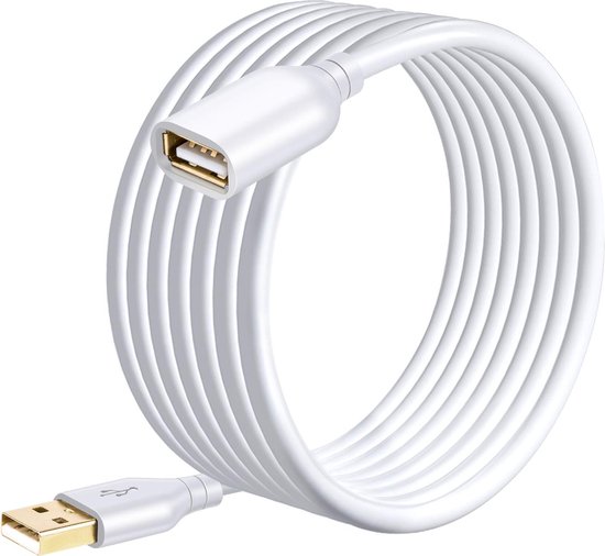 USB Verlengkabel - 2 Meter - USB naar USB - USB A (Mannelijk) naar USB ...