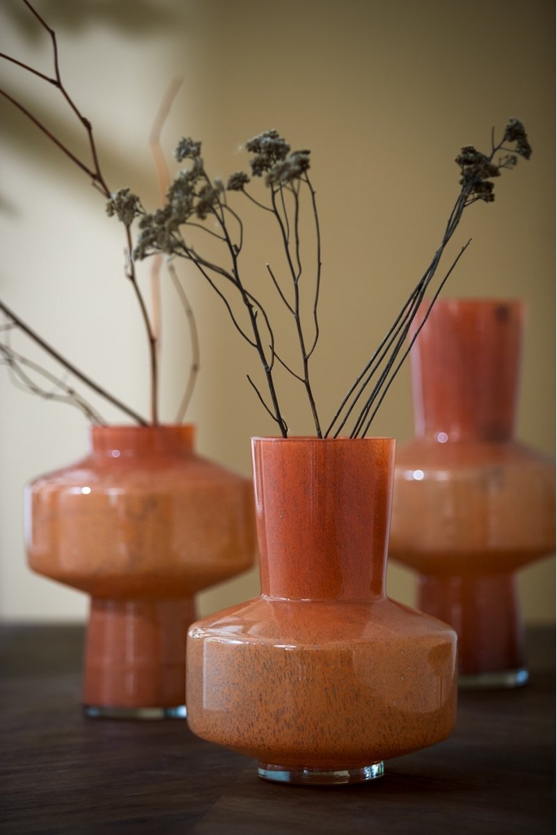 light-living-vaas-trasmos-oranje-glas-perzik-30x24x0cm-hxbxd