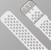 Mobigear Hole - Bracelet Fitbit Charge 5 Fermeture à boucle en Siliconen flexible - Rouge