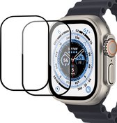 2x Screenprotector geschikt voor Apple Watch Ultra / Ultra 2 - Folie Screen Protector geschikt voor Apple Watch Ultra / Ultra 2