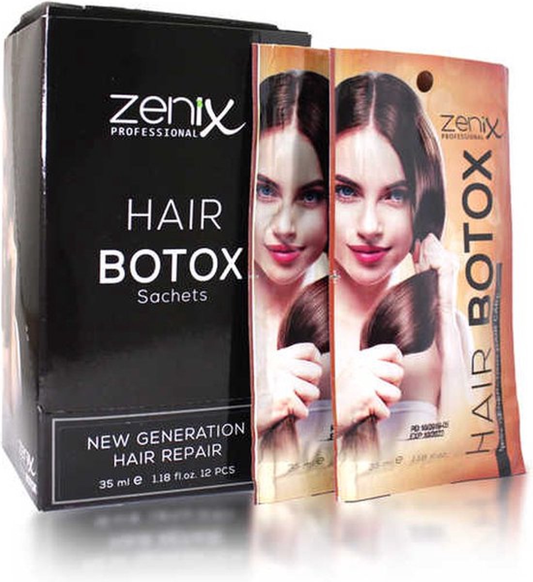 Zenix Hair Professionals - 2 Kuren Haar Botox - Hair Botox - ZEER BEKEND - Kappersmerk - Tot 3 Maanden Stijl & Glanzend Haar - Voor dames met krullen en of kroeshaar