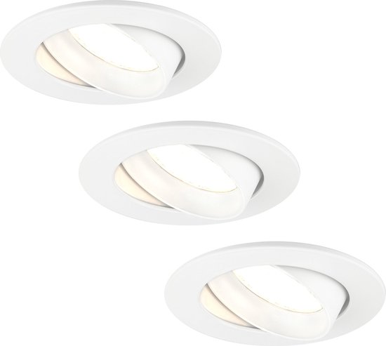 Lote De 5 Focos LED De Pared Redondos Blancos 3W 4000K | Leroy Merlin