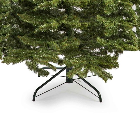 Kerstboom - kunstkerstboom 150 cm - metalen voet - groen | bol.com