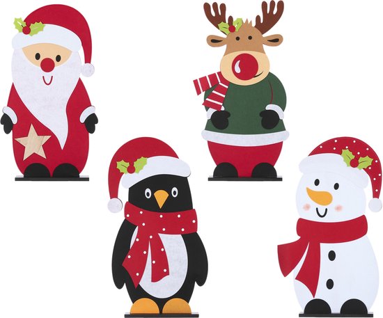 Baker Ross Decoration Noel Ours à Assortir - Lot De 8, Noel