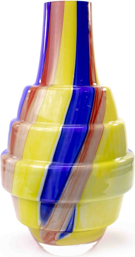 Vase en Glas Rainbow Lollipop