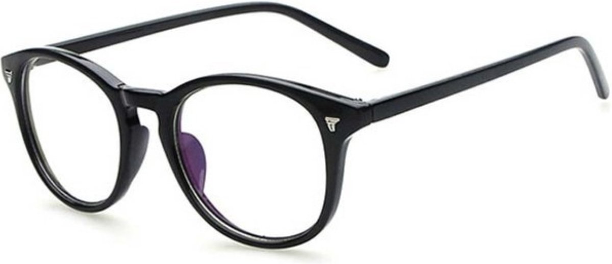 Computerbril - Game Bril - Bril Tegen Blauwlicht - Vintage - zwart