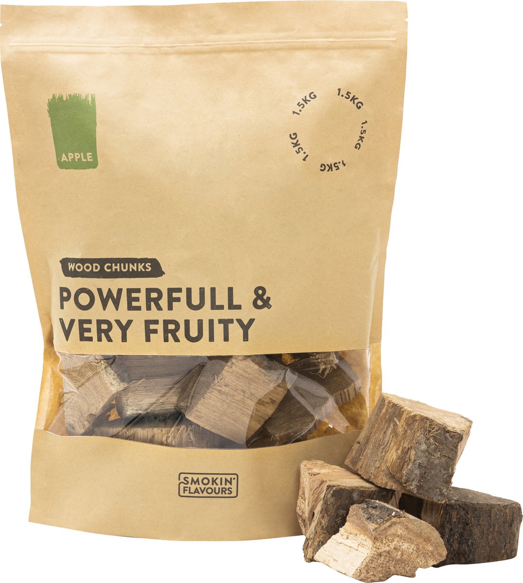 Smokin’ Flavours rookchunks appel 1,5kg