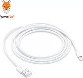 PowerFox® Lightning naar USB 2.0 A Male oplaadkabel - 2 meter - Wit