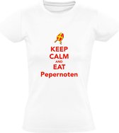 Keep Calm and Eat Pepernoten Dames T-shirt | Pepernoot | Sinterklaas | Sinterklaasshirt | Pakjesavond | Shirt