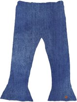 Flared broek jeans hel blauw