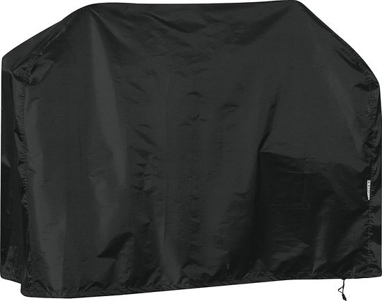 Grillman Barbecue afdekhoes, gasgrill, barbecuehoes, regendicht, BBQ-afdekking, beschermhoes, kap, stofdicht, grillbescherming, 147 x 61 x 122 cm, zwart