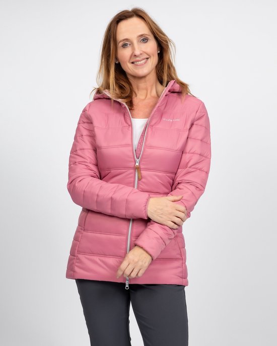 MoFiz Fleecejack voor dames, sportjas, wandeljas, outdoorjas, hardlopen, winter, ademend, hybride jas, vrijetijdsjas, wit, M