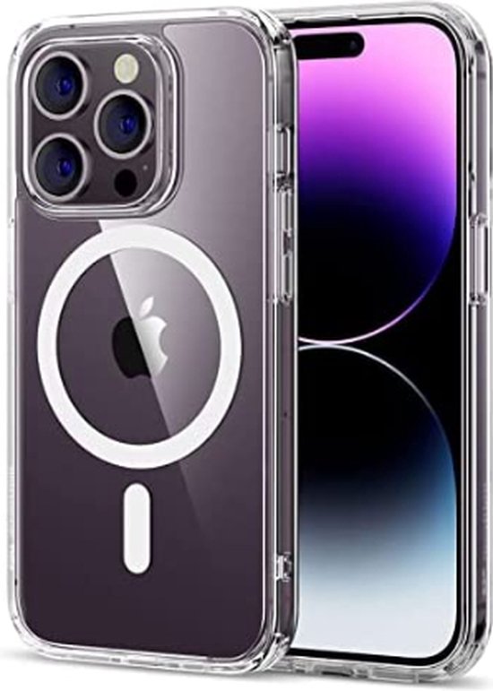 iPhone 14 Pro Hoesje Doorzichtig - UltraHD Transparant Hoesje - MagSafe  Compatible -... | bol.com