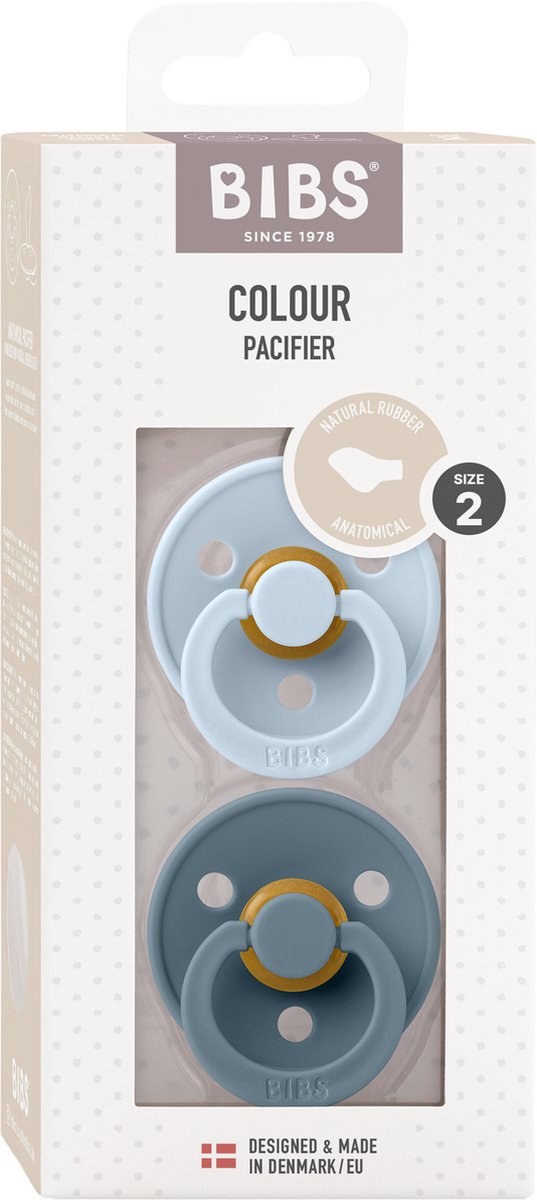 Bibs Blister Dental Met Monkiezz Speenzakje maat 2 618 maanden 4 stuks Ivory...