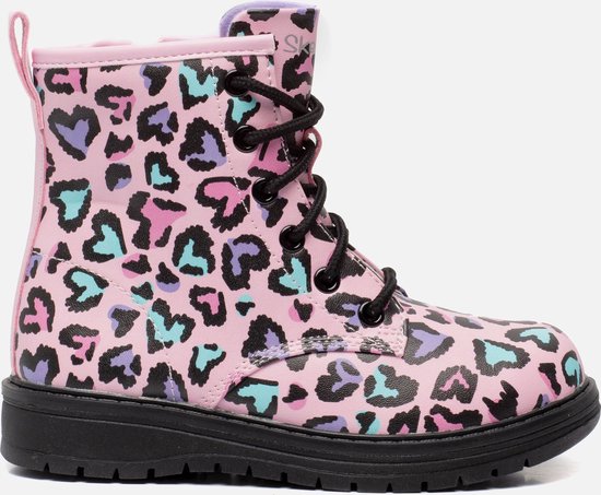 Skechers Gravlen veterboots roze Textiel - Dames - Maat 38