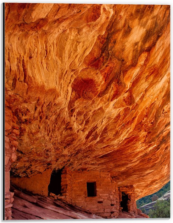 WallClassics - Dibond - Mule Canyon Ravijn - 30x40 cm Foto op Aluminium (Met Ophangsysteem)