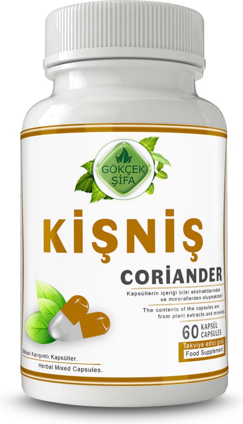 Koriander Extract Capsule - 60 Capsules - Voor Migraine, Hoofdpijn ...