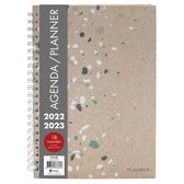Verhaak Planner agenda A4 - 2022-2023 - Luxe met Spiraal - zand - Inhoud 18 maanden - 29.7 x 21 cm