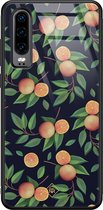Casimoda® hoesje - Geschikt voor Huawei P30 - Fruit / Sinaasappel - Hard Case Backcover - TPU - Multi - Geen opdruk