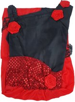 Verkleedset Spaanse danseres - Rood / Zwart - Kunststof - One Size Kids - 4-6 jaar (110) - Verkleden - Feest - Party - Verkleedset