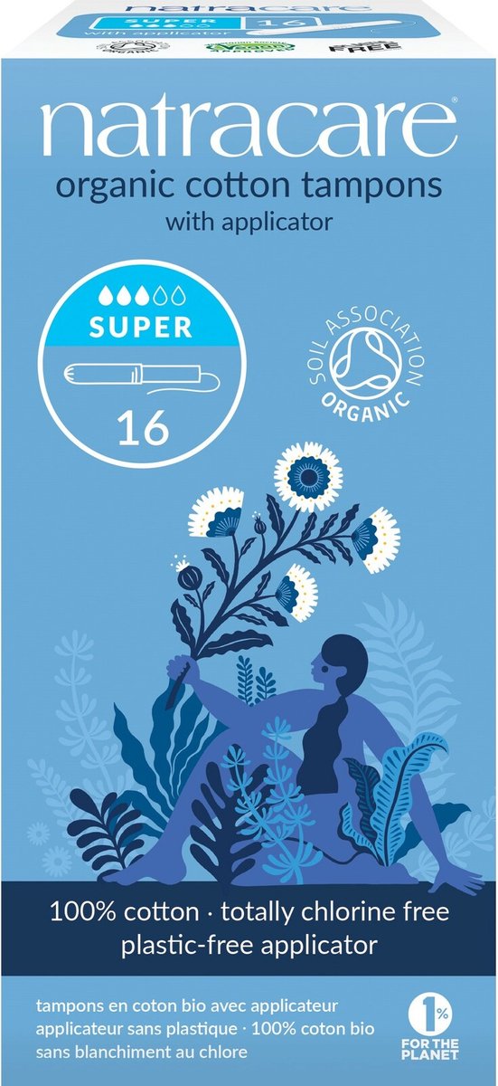 Goedkoopste Natracare Super Tampons - 16 stuks- met Inbrenghuls