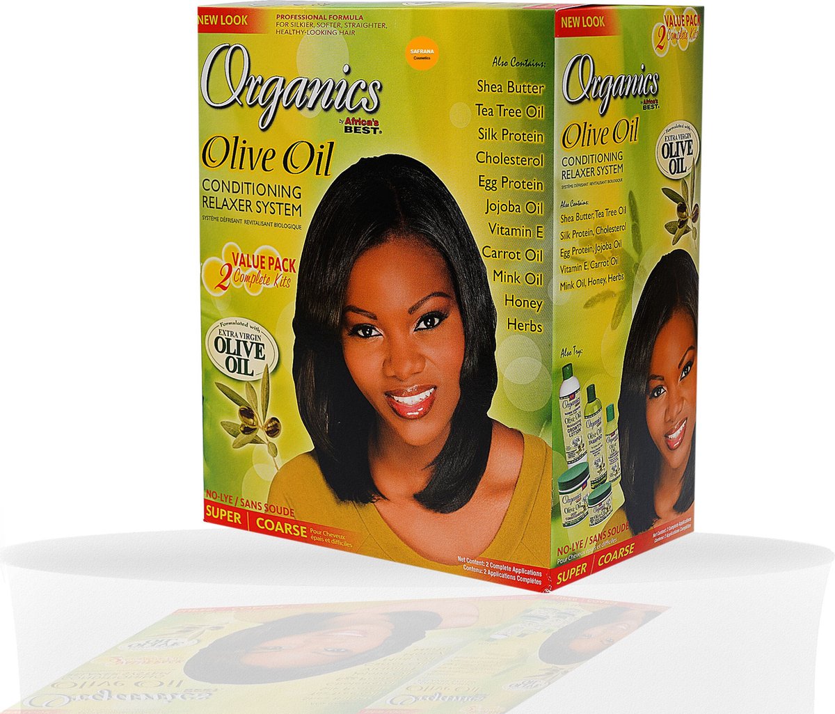 AFRICA BEST -ORGANIC-OLIVE RELAXER KIT SUPER DOUBLE