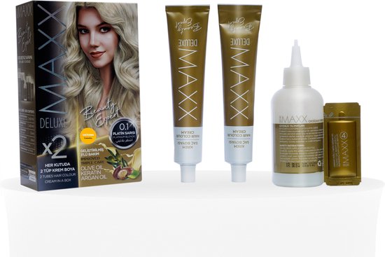 Maxx Deluxe x2 Hair Colour 0.1 Platinum Blonde | bol.com