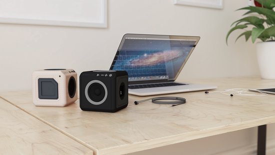 Haut-parleur Bluetooth AudioCube pour la maison et en déplacement - Oranje  / Zwart | bol.com