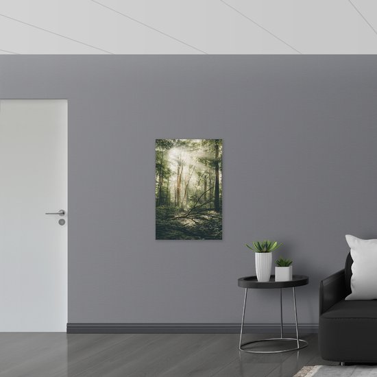 WallClassics - Toile - Forêt Céleste - 60x90 cm Tableau sur Toile (Décoration murale sur Toile)