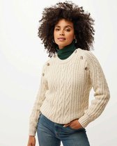 Mexx Cable Knit Pull Femme - Ecru - Taille XL