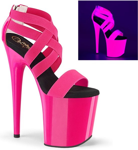 Pleaser - FLAMINGO-869UV Hoge hakken - Paaldans schoenen - 38 Shoes - Roze