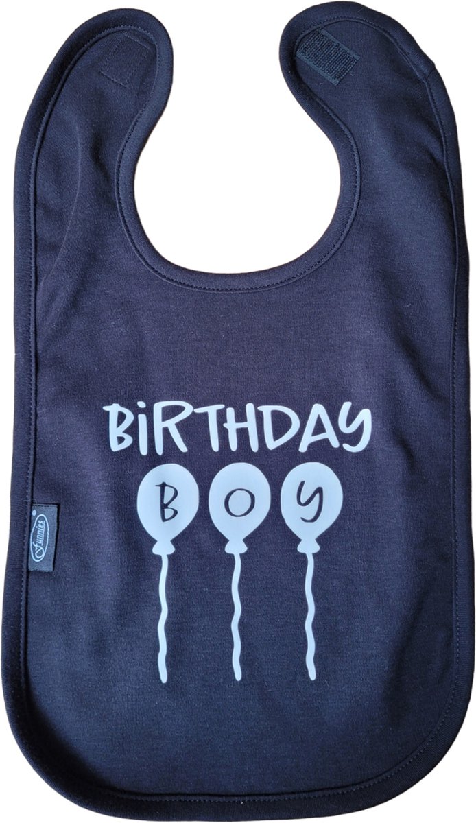 Goedkoopste Birthday boy - slab - verjaardag - geschenk - baby - peuter- knoeien