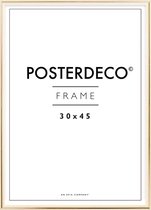 Fotolijst - Posterdeco - Premium Metaal - Fotomaat 30x45 cm - Posterlijst - Fotolijstje - Goud