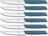 Couteaux à steak Victorinox Swiss Modern 6 pièces - 12cm - Dentelés