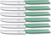Couteaux de table Victorinox Swiss Modern 6 pièces - 11cm - Vert menthe