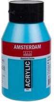 Acrylverf - Turkooisblauw - Amsterdam - 1000ml