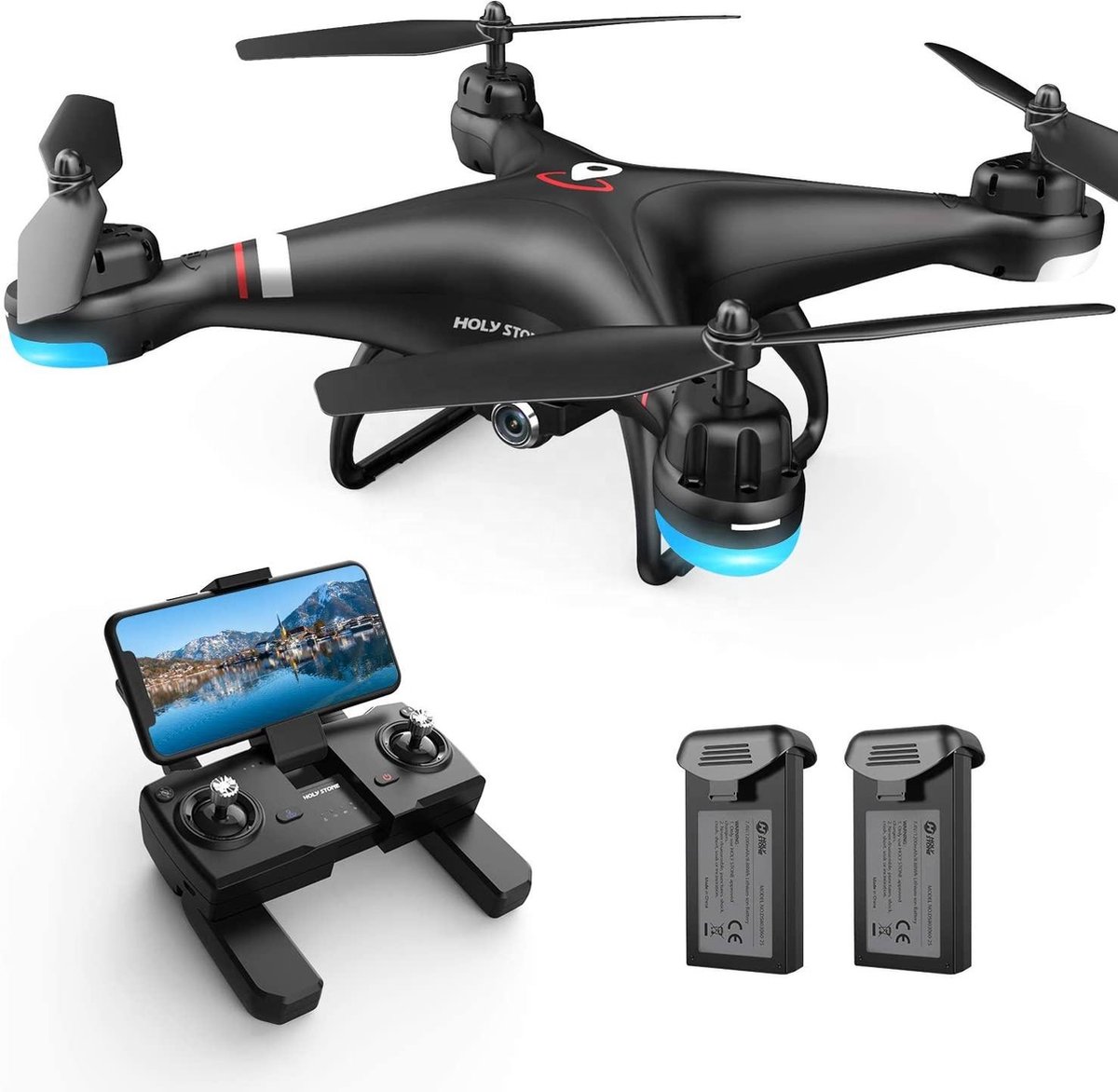 Holy Stone HS110G GPS Drone - Drone met Camera - Stabiele Drone - Full HD Camera - Auto Return Functie - Drones - Gratis extra Accu