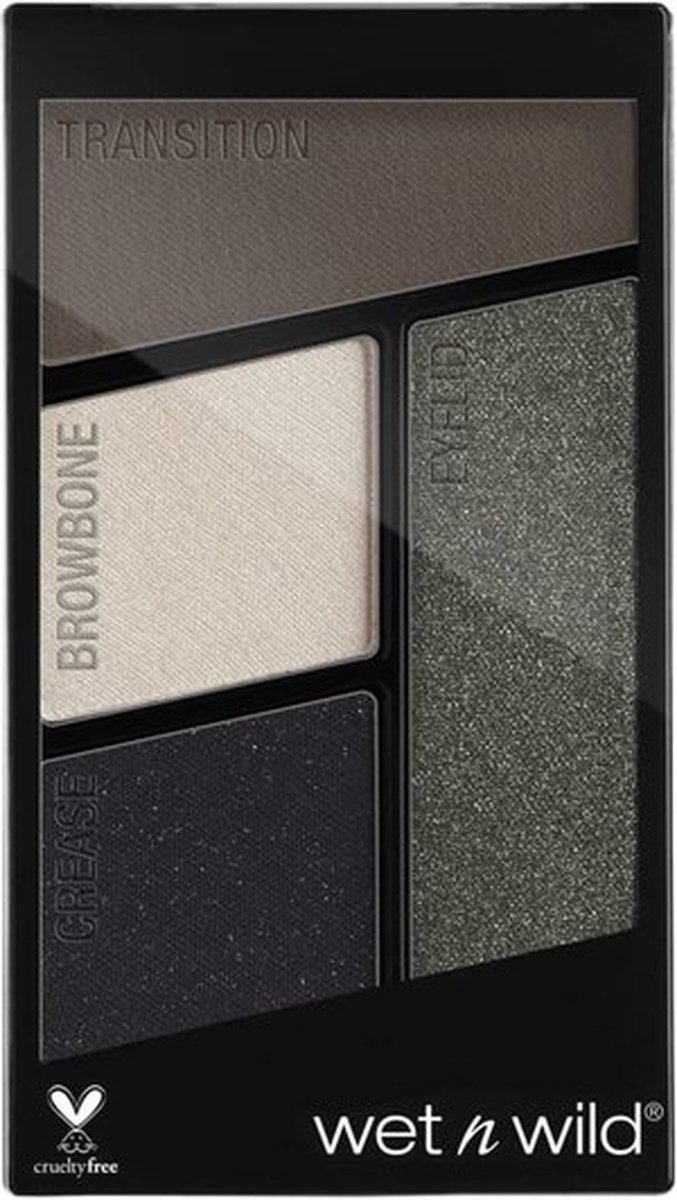 Wet n Wild - Color Icon - Eyeshadow - Quad - 338 - Lights Out - Oogschaduw Palet - Grijs - 4.5 g