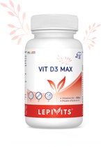 Vitamine D3 Max 3000IU | 30 plantaardige capsules | Optimale Immuniteit | Gezonde Spieren en Botten | Biobeschikbare Vitamine D Voorziening | Made in Belgium | LEPIVITS