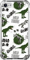 Case Anti-shock geschikt voor iPhone SE 2022/2020 | iPhone 8/7 Dinosaurus