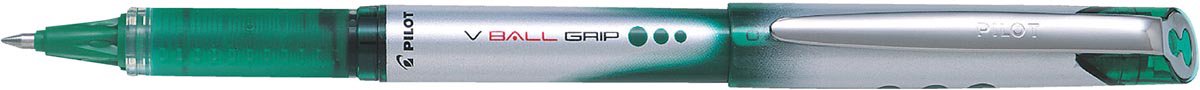 Pilot roller V-BALL Grip, medium punt 0,7 mm, groen 12 stuks