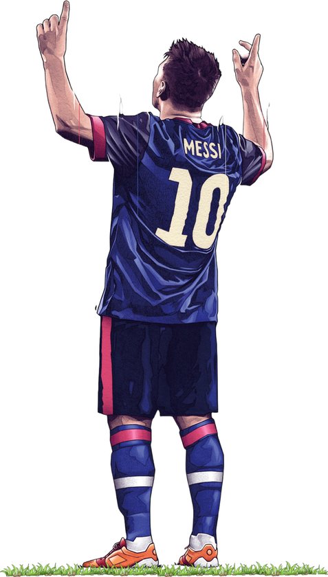 Muursticker Messi | FIFA | PS4 | PS5 | 30x40 | Hoogwaardig kwaliteit | WK  2022 | PSG | bol.com