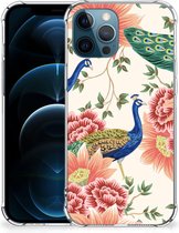 Case Anti-shock Geschikt voor iPhone12 | 12 Pro Pink Peacock