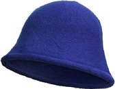 Bucket Hat Soft Blauw - Nieuwe Stijl Vissershoedje Hoedje Muts Winter