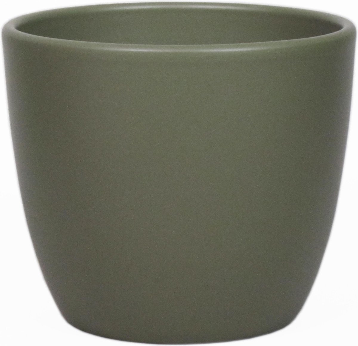 Floran Plantenpot - dennen groen - mat - keramiek - 13 x 12 cm - plantenpotten binnen