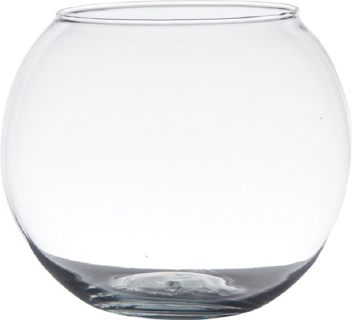 Hakbijl Glass theelichtjes houder - glas - D16 x H13 cm - waxinelichtjes houder / mini vaas