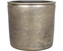 Floran Bloempot - industrieel - goud - keramiek met coating - 12 cm - plantenpotten