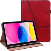 Cazy Geschikt voor Apple iPad 2022 Business Folio Case Tablethoes – Rood