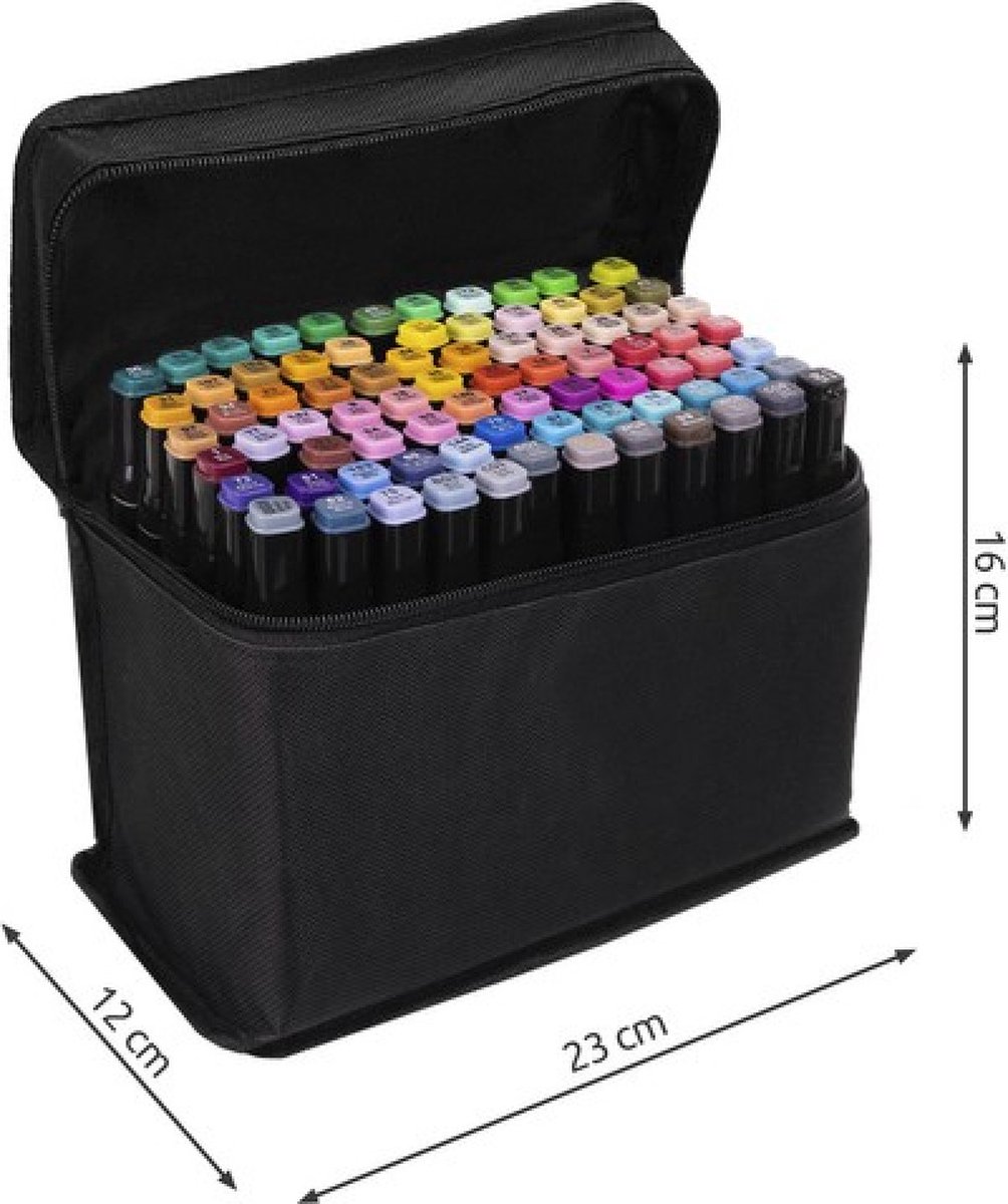 Stiften - Twinmarkers 80 stuks van Malatec — cadeau in Hobby - foto 2